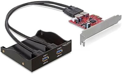 DeLOCK USB 3.0 Front Panel 2-Port Incl. PCI Express Card controller DeLOCK USB 3.0 Front Panel 2-Port Incl. PCI Express Card controller