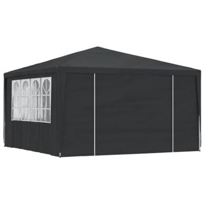 VidaXL Partytent met zijwanden professioneel 90 g/m² 4x4 m antraciet