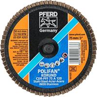 PFERD TOOLS 47202532 CDR PFF 75 A 120 Lamellenschijf Diameter 75 mm Brons, Titanium, Titaniumlegering, Koper, Messing, RVS, Grijs/grauw sferoïdisch gietijzer, - thumbnail