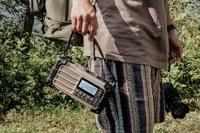 Sangean MMR-99 Outdoorradio VHF (FM) Noodradio, Bluetooth Zonnepaneel, Spatwaterbestendig, Stofdicht, Zaklamp Bruin - thumbnail