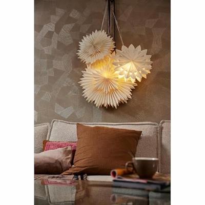 Kerstster Lumineo Papier Ø 40 x 20,5 cm Om op te hangen