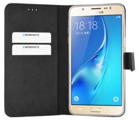 Premium Wallet TPU Case Samsung Galaxy J5 (2016) - Smartphonehoesje - Booktype - PU leer - inclusief pashouder - zwart - thumbnail