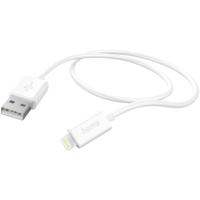 Hama 00201579 USB-laadkabel USB 2.0 Apple Lightning stekker, USB-A stekker 1.00 m Wit - thumbnail