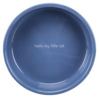 Trixie voerbak / drinkbak kat platte neus lichtblauw / wit - thumbnail