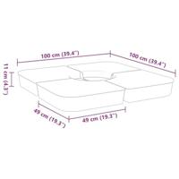 4-delige Set parasolvoeten voor kruisvoet parasol 100 kg PP - thumbnail