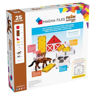 Magna-Tiles Farm Animals 25 stuks Magna-Tiles Farm Animals 25 stuks