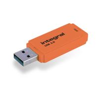 Integral Neon USB 3.0 stick, 64 GB, oranje - thumbnail
