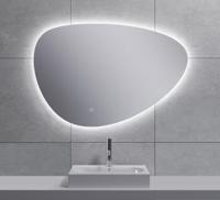 Uovo spiegel ovaal met LED, dimbaar en spiegelverwarming 90 cm - thumbnail