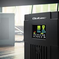 Qoltec 53770 UPS Line-interactive 1,5 kVA 900 W 2 AC-uitgang(en) - thumbnail