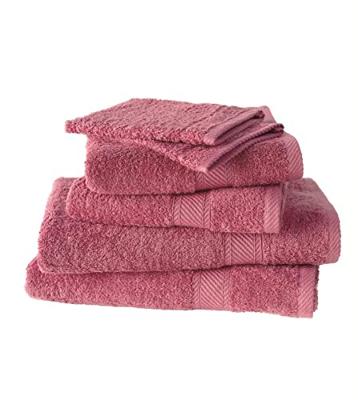 De Witte Lietaer Helene Handdoekenset met washanden Carmine, 6 delig