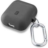 Cellularline Bounce Soft Touch Siliconen AirPod case met haak voor Apple AirPods 1 & 2 - thumbnail