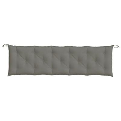 VidaXL Tuinbankkussen 180x50x7 cm stof gemêleerd donkergrijs