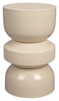 Dutchbone Bijzettafel/Kruk 'Apollo' kleur Beige - thumbnail
