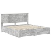 Bedframe met lade met hoofdeinde met opslag Bewerkt hout - thumbnail