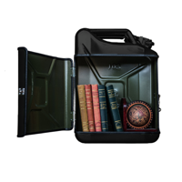 Jerrycan Pakket Zwart 20L - Handige Opslagoplossing met Stijl - Uniek Meubelstuk voor Thuisgebruik - Duurzaam en Praktisch - thumbnail