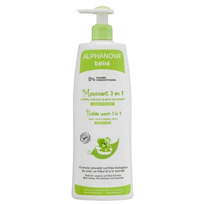 Alphanova Biologische 3 in 1 Bubble Wash voor Baby's Alphanova Biologische 3 in 1 Bubble Wash voor Baby's