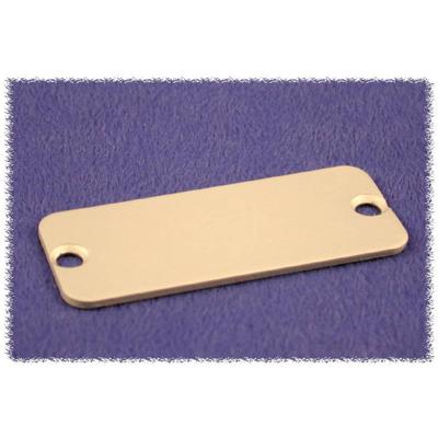Hammond Electronics 1455JAL-10 1455JAL-10 Eindplaat (l x b x h) 1.5 x 78 x 27 mm Aluminium Natuur 10 stuk(s)