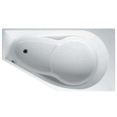 Riho Yukon inbouw hoekbad met ligzijde en hoek rechts 160x90cm glans wit acryl