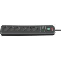 Brennenstuhl Secure-Tec 19.500A stekkerdoos met overspanningsbeveiliging 6-voudig antraciet 2m H05VV-F 3G1,5 - 1159540366 - thumbnail