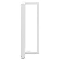 Bartafelpoten 2 st T-vormig 60x35x(100-101) cm staal wit - thumbnail