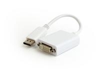 DisplayPort M - DVI F adapterkabel 10 cm wit v1.2 - thumbnail