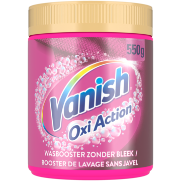 Vanish Vanish Oxi Action - Vlekkenverwijderaar - Wasbooster - Zonder Bleek - Gekleurde Was - 550 Gram