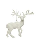 Rendier plc l4b14h14 cm wit/glitters Decoris - Decoris - thumbnail