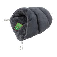 Knaagdier slaapzak pluche grijs 25 cm Gebr. de Boon - Gebr de boon - thumbnail