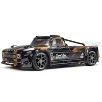 Arrma Infraction 4x4 3S BLX 1/8 All-Road Street Bash Resto-Mod Truck RTR - Zwart/Goud - thumbnail