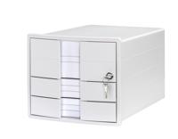 HAN HA-1018-12 Ladenkast Impuls Wit 3 Dichte Laden, Afsluitbaar En Inzet - thumbnail