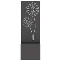 VidaXL Tuin privacy screen zwart 50 x 140 cm koudgewalst staal - thumbnail