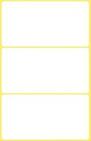 Etiket Avery Zweckform 3081 76x39mm wit 18 etiketten | 10 stuks - thumbnail