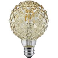 LED Filament Lamp E27 4W Warm Wit 2700K Amber Aluminium - Trion Globin - thumbnail
