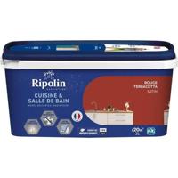Verf muren, houtwerk, plafonds, radiatoren - RIPOLIN - Keuken en badkamer - 2 L - Terracotta Rood - thumbnail