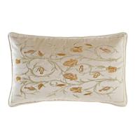 Kussen DKD Home Decor Gouden 50 x 10 x 30 cm Blommor - thumbnail