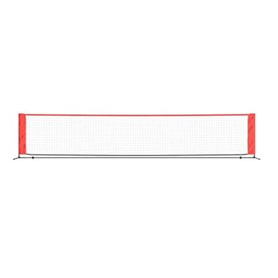 VidaXL Tennisnet 500x100x87 cm polyester zwart en rood