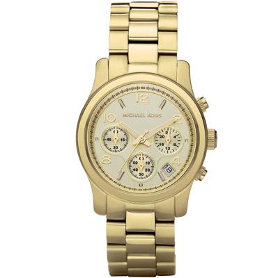 Michael Kors Runway Chronograph Goud 38mm | MK5055