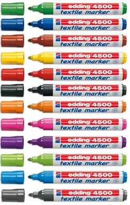 Textielmarker edding 4500 rond 2-3mm roze | 10 stuks
