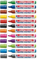 Textielmarker edding 4500 rond 2-3mm roze | 10 stuks - thumbnail