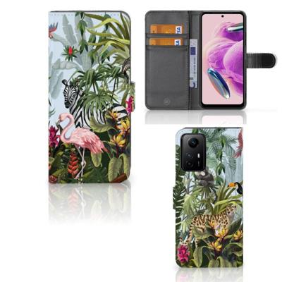 Telefoonhoesje | Met pasjeshouder | voor Xiaomi Redmi Note 12S Jungle Telefoonhoesje | Met pasjeshouder | voor Xiaomi Redmi Note 12S Jungle