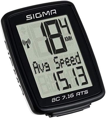 Sigma BC 7,16 ATS Kilometerteller 7 functies - Zwart Sigma BC 7,16 ATS Kilometerteller 7 functies - Zwart
