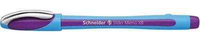 Schneider balpen Slider Memo, extra breed, paars