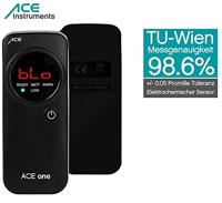 ACE one Alcoholtester Zwart 0 tot 4 ‰ Incl. display, Countdown-functie, Weergave van verschillende eenheden - thumbnail