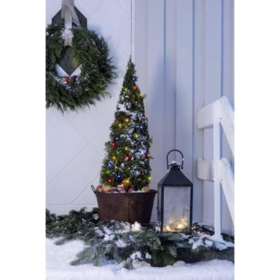 Konstsmide 3811-500 Micro-lichtketting Buiten werkt op het lichtnet Aantal lampen 80 LED RGB Verlichte lengte: 12.64 m Frosted