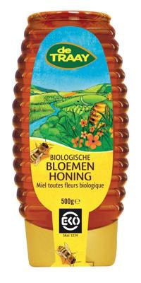De Traay Bloemenhoning Biologisch Knijpfles