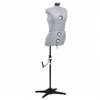 Paspop verstelbaar vrouw maat 40-46 M grijs - thumbnail