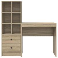 Bureau met lade 2 pcs Sonoma Eiken - thumbnail