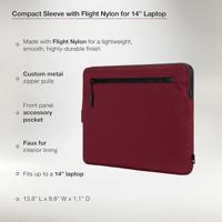 Incase Compact Flight nylon sleeve MacBook Pro 14" - Cosmic Red - thumbnail