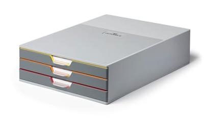 Durable VARICOLOR 3 - 7603 760327 Ladebox Grijs DIN A4, DIN C4, Folio, Letter Aantal lades: 3 Durable VARICOLOR 3 - 7603 760327 Ladebox Grijs DIN A4, DIN C4, Folio, Letter Aantal lades: 3