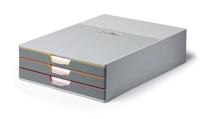 Durable VARICOLOR 3 - 7603 760327 Ladebox Grijs DIN A4, DIN C4, Folio, Letter Aantal lades: 3 - thumbnail